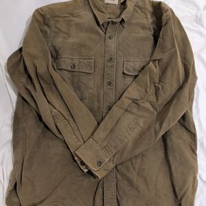 Vintage USA-Made L.L. Bean Men's Brown Lightweight Shirt Jacket